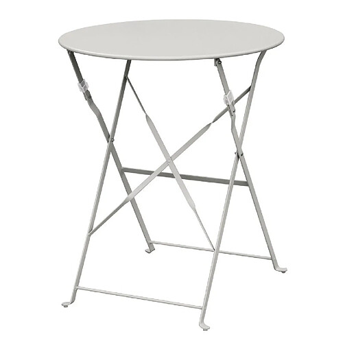 Table de Terrasse en Acier Gris 700 mm - Bolero