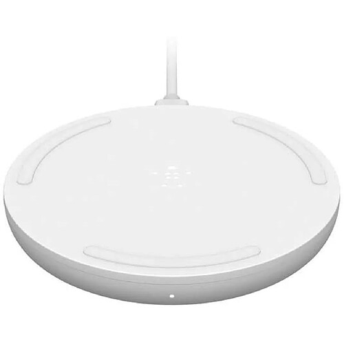 Chrono Tapis de charge sans fil Boost Charge 10 W (chargeur sans fil rapide certifié Qi pour iPhone, AirPods, Samsung, Google et plus, adaptateur secteur inclus),(blanc)