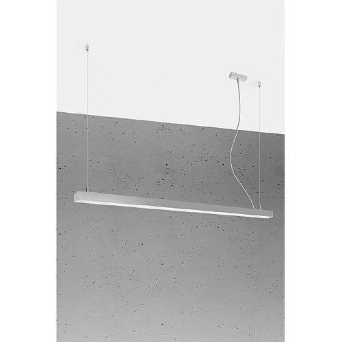 Luminaire Center Plafonnier LED intégré Pinne Acier blanc 1 ampoule 12,5cm