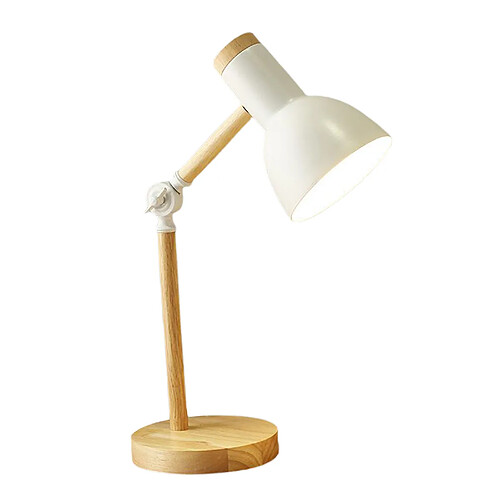 Lampe De Table De Lecture Multi-articulée LED En Fer élégant En Bois De Bureau