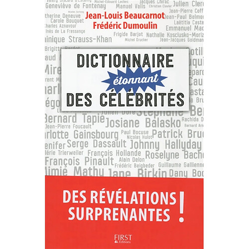 Dictionnaire étonnant des célébrités · Occasion