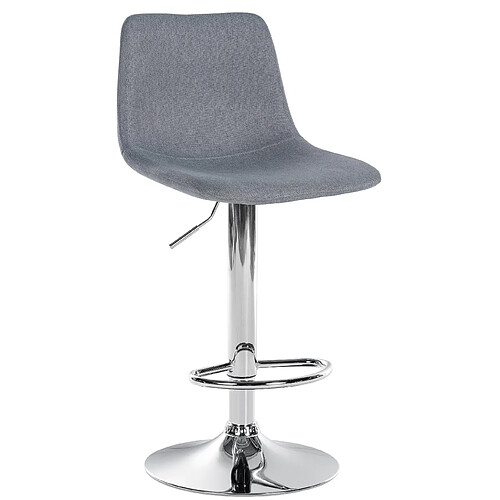 Non Tabouret de bar Divo tissu chromé