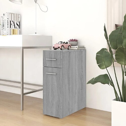 vidaXL Armoire apothicaire Sonoma gris 20x45,5x60 cm Bois d'ingénierie