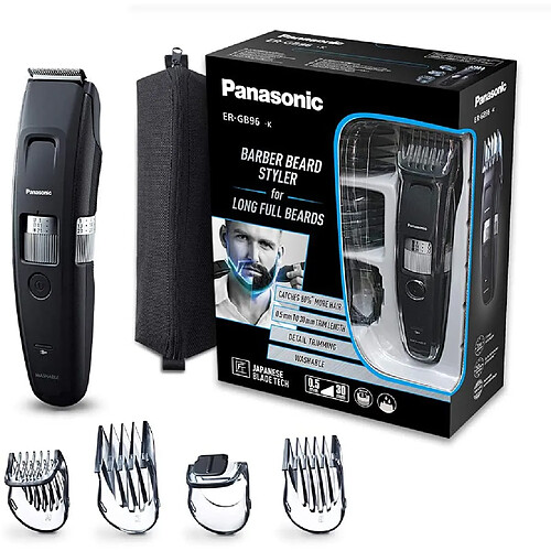 Panasonic tondeuse électrique à barbe et cheveux avec 58 longueurs gris noir