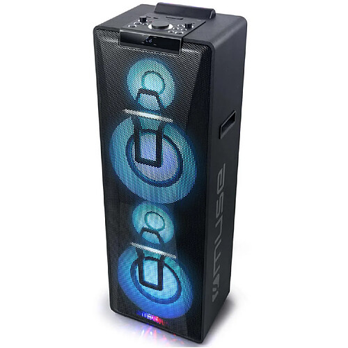 Micro-chaîne 1000w noir avec bluetooth - m1990dj - MUSE