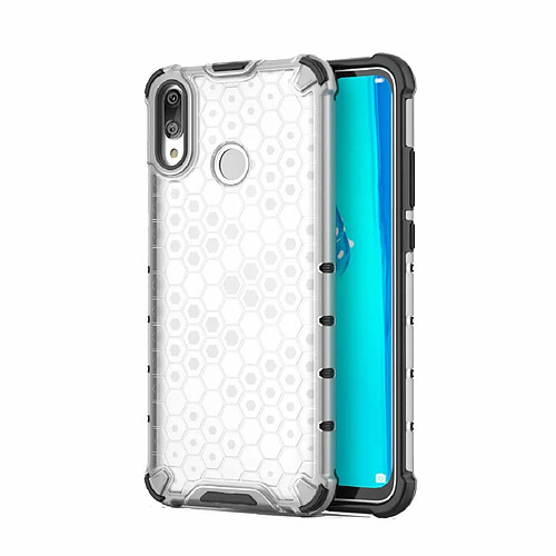 Wewoo Coque PC + TPU antichoc en nid d'abeille pour Huawei Y9 2019 Transparent