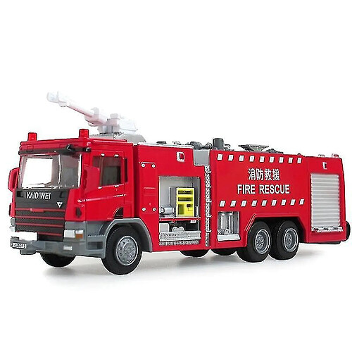 Universal 1:50 Modèle d'alliage de la série Fire Rescue, Simulation Die Casting Engineering Model, Children's Fun Toy