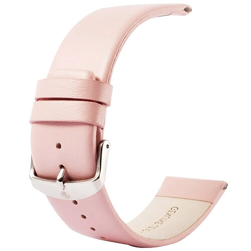 Wewoo pour Apple Watch 38mm, bracelet classique en cuir véritable à texture subtile, utilisé uniquement avec des connecteurs (S-AW-3291) (Rose)