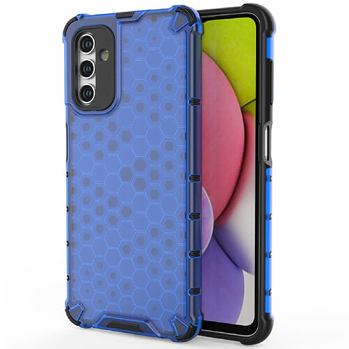 Coque en TPU anti-empreintes digitales, antichoc, texture nid d'abeille bleu pour votre Samsung Galaxy A13 5G