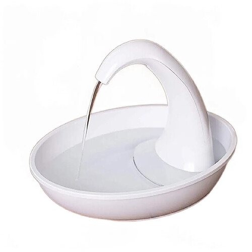 Universal 2.34L Automatic Pet Cat Water Distributor Shape Swan Flux Regulable Static Cat and Dog Drinking Water Fountain Feeding Bowl | Fournitures d'alimentation et d'arrosage pour chats