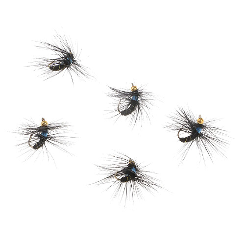 5Pcs Mouches de Pêche Flottant Appâts Artificiel Mouche Simulation Insectes