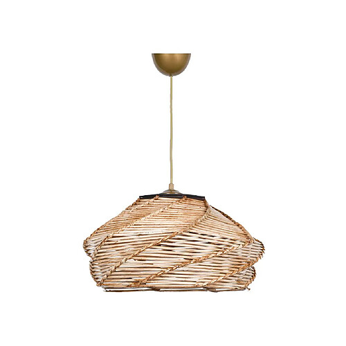 Vente-Unique Suspension en bois tressé - D. 36 x H. 65 cm - Naturel - PARIAL