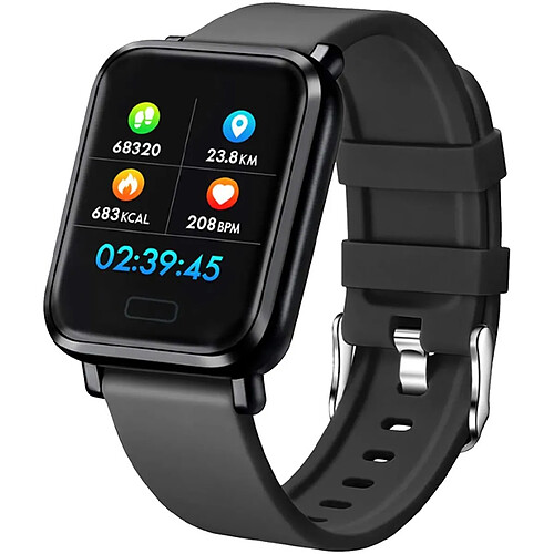 Chrono Montre Connectée avec Etanche IP68 Sport Podometre Calories pour Huawei Xiaomi Samsung Android iPhone