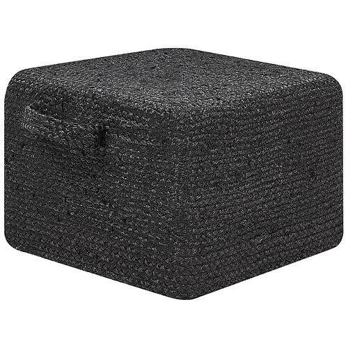 Beliani Pouf DHADAR Noir 45 cm 45 cm