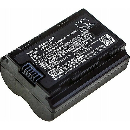 Batterie 7.4V 2.25Ah Li-ION NP-W235 pour FUJIFILM X-T4