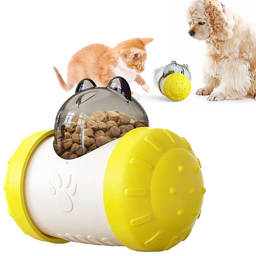 Universal Jouets éducatifs pour chiens Amélioration du QI Interaction Distribution lente Élevage d'animaux de compagnie Élevage de chiens Entraînement de jeux Éleveurs adaptés aux jouets pour chiens | Élevage de chiens(Jaune)