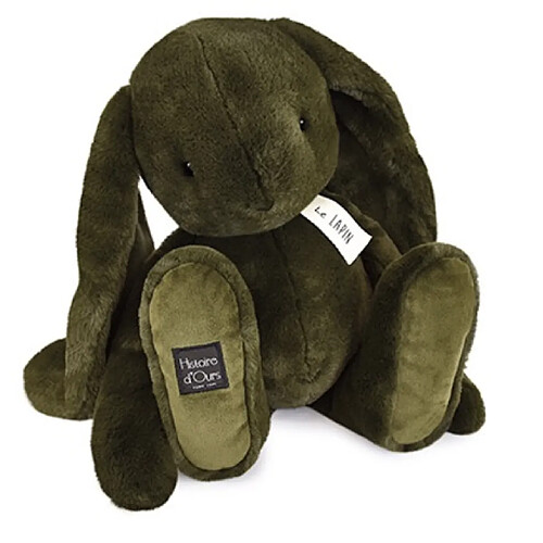 Histoire d'Ours Peluche lapin vert kaki - Le Lapin - 50 cm