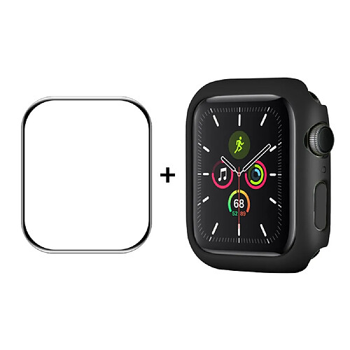 Enkay Coque en TPU caoutchoutée noir pour votre Apple Watch Series 7 45mm