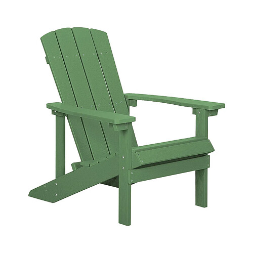 Beliani Chaise de jardin ADIRONDACK Bois d'ingénierie Vert