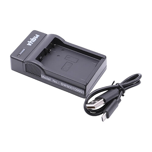 vhbw chargeur Micro USB avec câble pour caméra Panasonic Lumix DMC-GX1, DMC-GX1X, DMW-GF2KK