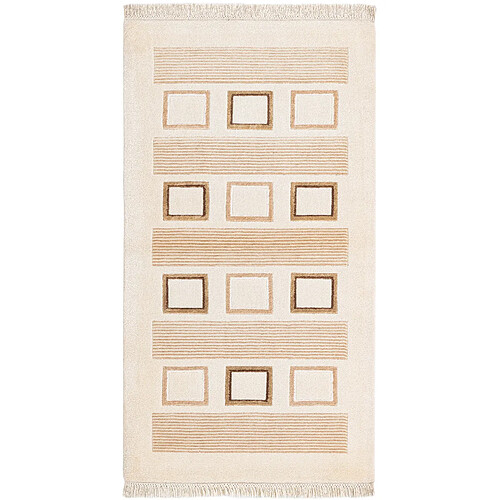 Vidal Tapis de laine 152x84 beige Darya