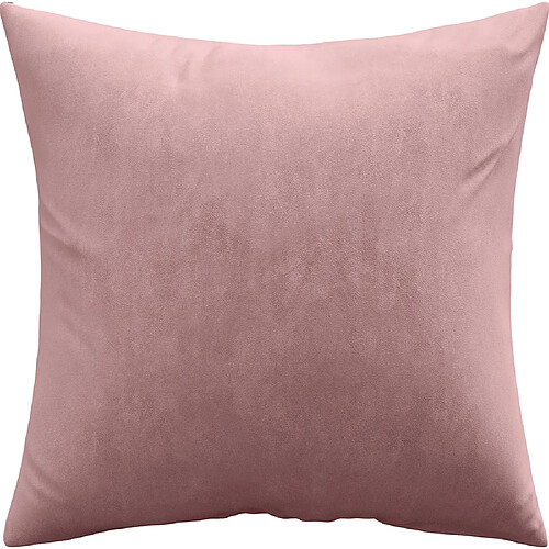 ICONIK INTERIOR Coussin carré en velours (45x45 CM) coussin + rembourrage - Mesmal Rose Or