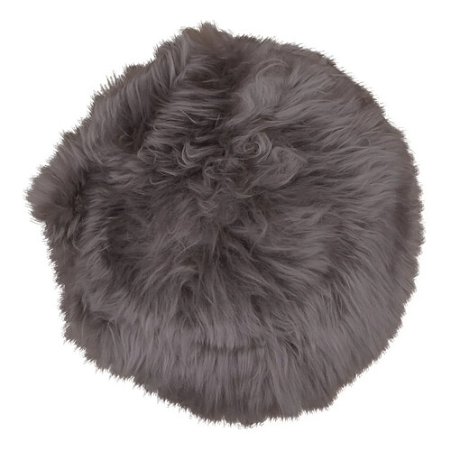 EPIKASA Pouf Lambskin - Marron