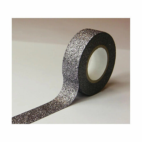 Youdoit Masking tape - Argenté - Paillettes - Repositionnable - 15 mm x 5 m