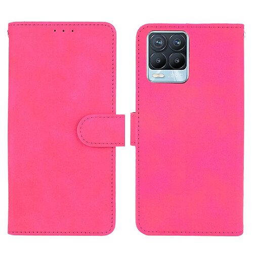 Etui en PU Toucher la peau avec support rose pour votre Realme 8 Pro/8