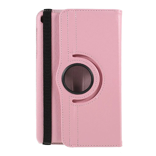 Etui en PU texture itchi avec support rotatif à 360 ° rose pour votre Samsung Galaxy Tab A 8 (2019) P200/P205