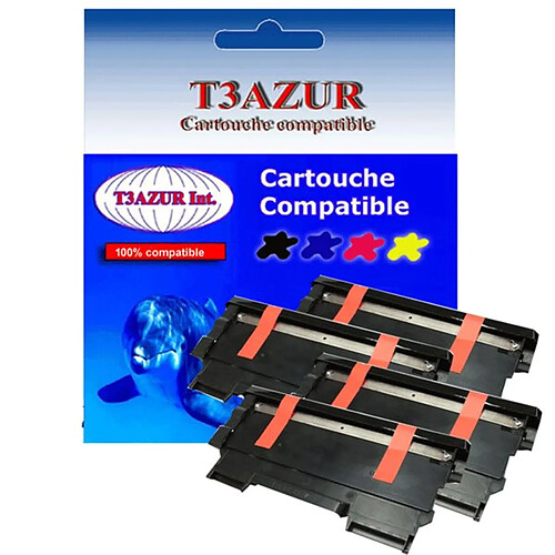 4 Toners Laser compatibles pour Brother MFC7360, MFC7360N, TN2220, TN2010 - 2600 pages - T3AZUR