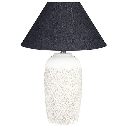 Beliani Lampe à poser en céramique beige 56 cm TELIRE