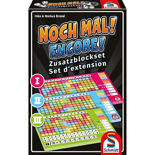 Schmidt Spiele Lot de 3 blocs supplémentaires assortis