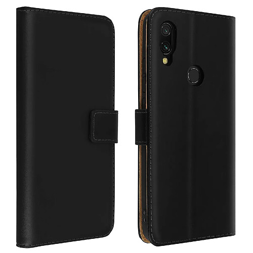 Avizar Housse Redmi 7 Cuir Véritable Porte cartes Fonction Support Antichoc