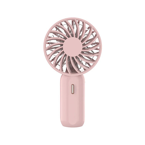 Mini Ventilateur 3 Vitesses de Vent Portable avec Corde Suspendue Mini Ventilateur Portatif pour la Maison-Rose