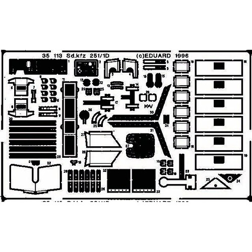 Sd.Kfz. 251/1 Ausf. D Detailbausatz - 1:35e - Eduard Accessories