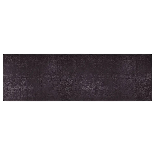 vidaXL Tapis lavable antidérapant 80x300 cm Anthracite