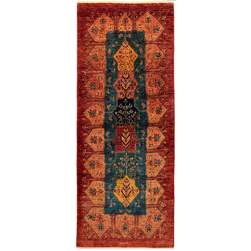 Vidal Tapis de couloir en laine 216x86 orange Kashkuli