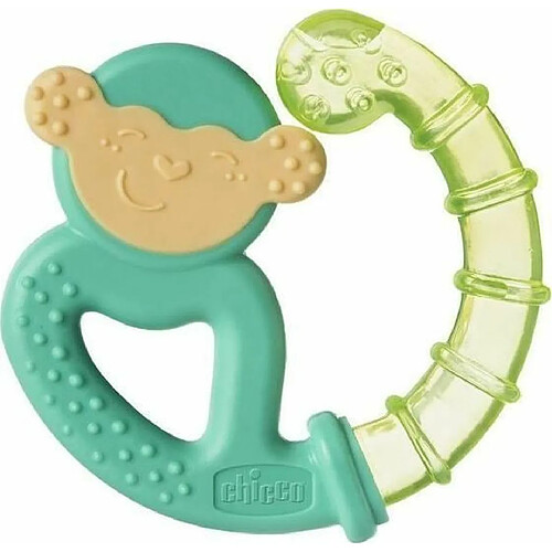 CHICCO - Masseur de dentition réfrigérant, 4 mois +, vert/orange, couleurs assorties