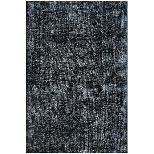 Vidal Tapis de laine 300x201 noir Ultra Vintage