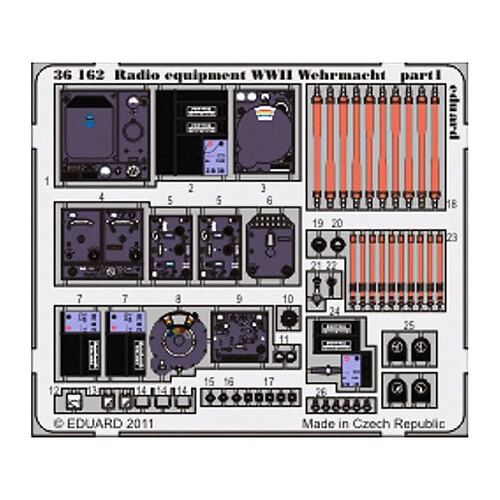 Ebbro Radio Equipment Wwii Wehrmacht-colour - Accessoire Maquette