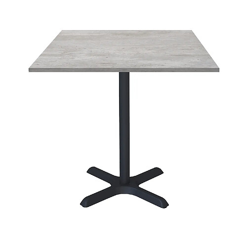 Restootab Table 70x70cm - modèle Dina béton naturel