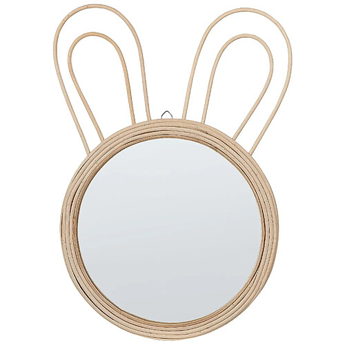 Beliani Miroir GOLONG Rotin Naturel