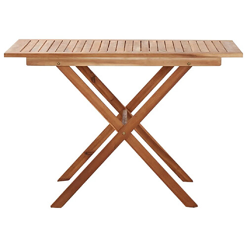 Maison Chic Table de jardin | Table d'extérieur 110x67x74 cm Bois d'acacia massif -GKD46740