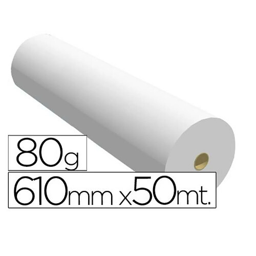 BigBuy Office Rouleau de papier pour traceur 7610508B 610 mm x 50 m