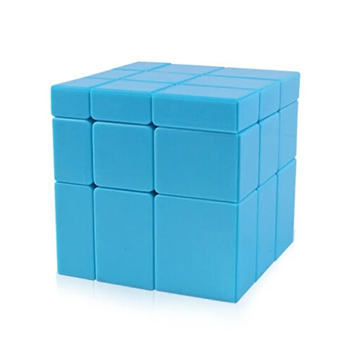 Wewoo Cube magique bleu Zhisheng Glace Licorne 3e ordre Miroir Brossé Cerveau Vitesse Puzzle Magic