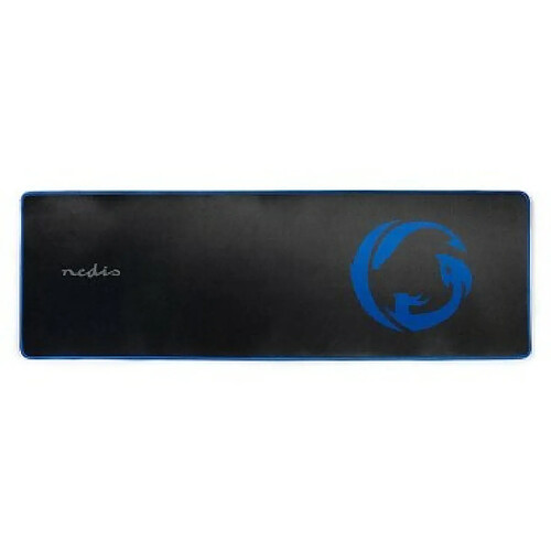 Nedis GMPD300BK tapis de souris Tapis de souris de jeu Noir, Bleu