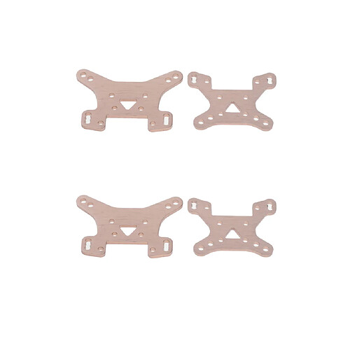 4x Support de Tour amortisseur Avant En Métal Pour Accessoires De Poussette Wltoys 1/14 4WD