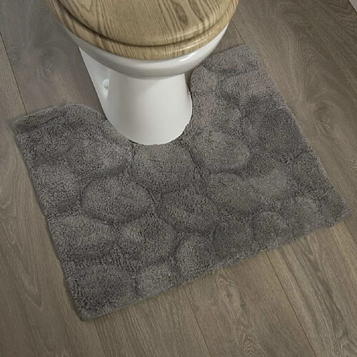 Sealskin Tapis de toilette Pebbles Coton 50x60 cm Gris