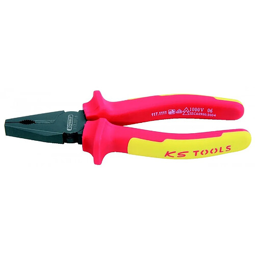 KS Tools Pinces mixtes ERGOTORQUE VDE 185 mm 117.1112